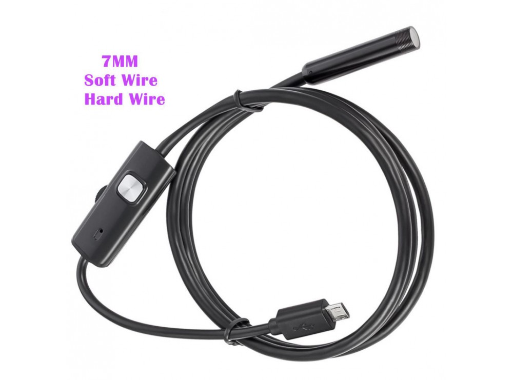 دوربین ( آندوسکوپ ) 1.3 مگاپیکسل لنز 7mm کابل 2 متر ارتباط USB سازگار با ویندوز و اندروید