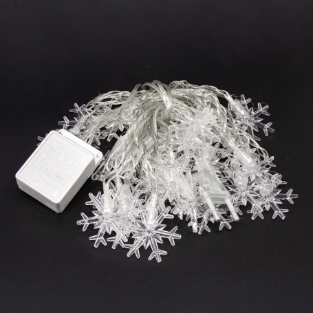 ریسه LED مفتولی سفید آفتابی سه متری طرح دانه برف