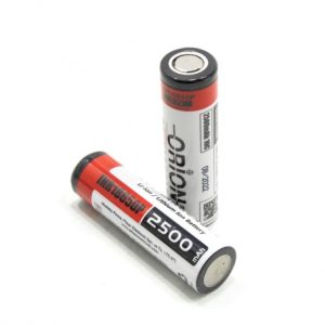 باتری لیتیوم یون 3.7v سایز 18650 سرتخت 2000mAh ضریب جریان 15C مارک ORION مناسب برای انواع ویپ