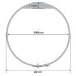 تگ RFID دستبندی سیلیکونی 125KHZ قطر 60mm رنگ آبی
