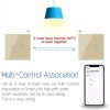 کلید دو پل هوشمند لمسی TUYA سفید با قابلیت کنترل از طریق WiFi و RF433MHz