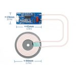 ماژول شارژر وایرلس 5W مدل HW-225 به همراه صفحه کویل شارژ