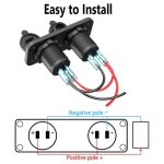 شارژر USB خودرویی روپنلی دوبل فندکی و دو خروجی فست شارژ QC3.0 با ON/OFF لمسی