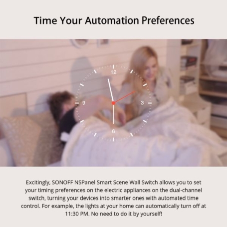 پنل مرکزی لمسی هوشمند مشکی SONOFF مدل NSPanel-EU