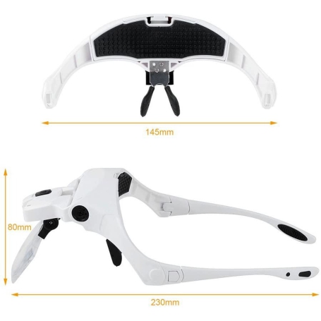 ذره بین پیشانی 5 لنز چراغدار مدل 9892B1