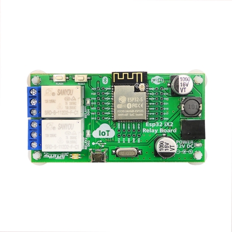 برد کاربردی صنعتی دو رله IOT بر اساس ماژول ESP32