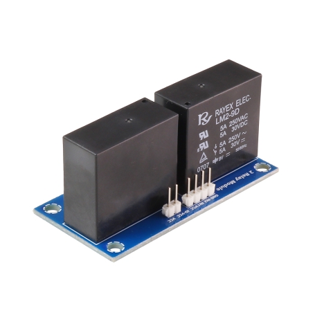 ماژول رله 12 ولت ایزوله 10 آمپر دو کاناله ایرانیک