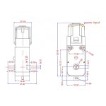 موتور گیربکس پلاستیکی دو طرفه G1:120 100RPM