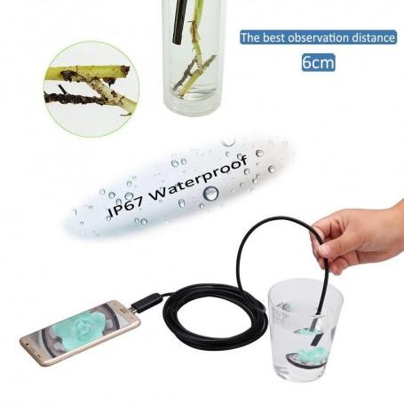 دوربین آندوسکوپی فنری 1.3 مگاپیکسل لنز 7mm کابل 5 متر ارتباط USB