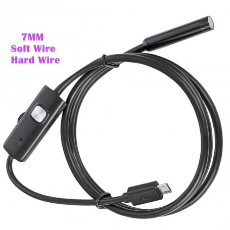 دوربین آندوسکوپی فنری 1.3 مگاپیکسل لنز 7mm کابل 5 متر ارتباط USB