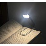 چراغ LED مطالعه گیره ای مشکی با قابلیت شارژ