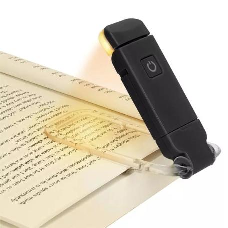 چراغ LED مطالعه گیره ای مشکی با قابلیت شارژ