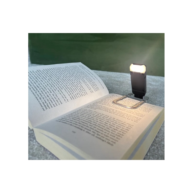 چراغ LED مطالعه گیره ای سفید با قابلیت شارژ