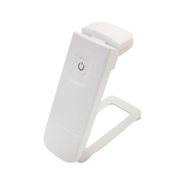 چراغ LED مطالعه گیره ای سفید با قابلیت شارژ