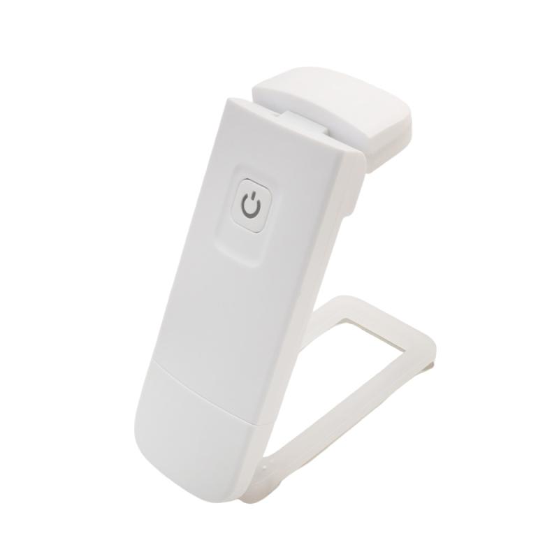 چراغ LED مطالعه گیره ای سفید با قابلیت شارژ