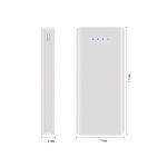 کیس پاوربانک 20000mAh با ورودی Type-C و micro USB و دو خروجی USB مدل W8