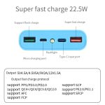 کیس پاوربانک KA4 فست شارژ QC با دو ورودی Micro - Type-C و دو خروجی USB