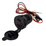 شارژر USB خودرو رو پنلی با دو خروجی و نمایشگر 4.2A