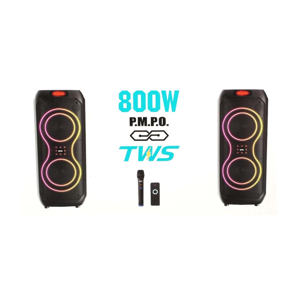 اسپیکر بلوتوثی قابل حمل بوکو مدل BS-086 به همراه میکروفون و ریموت کنترل