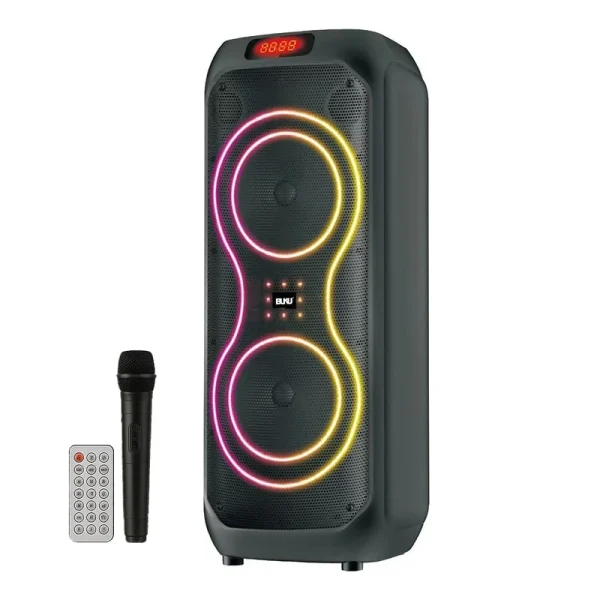 اسپیکر بلوتوثی قابل حمل بوکو مدل BS-086 به همراه میکروفون و ریموت کنترل