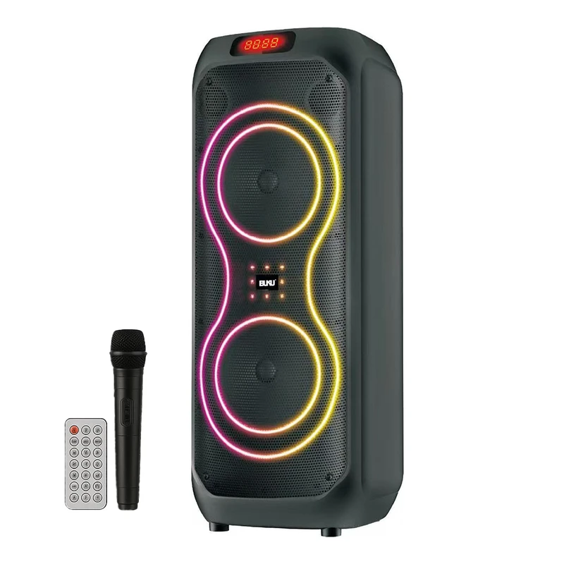 اسپیکر بلوتوثی قابل حمل بوکو مدل BS-086 به همراه میکروفون و ریموت کنترل