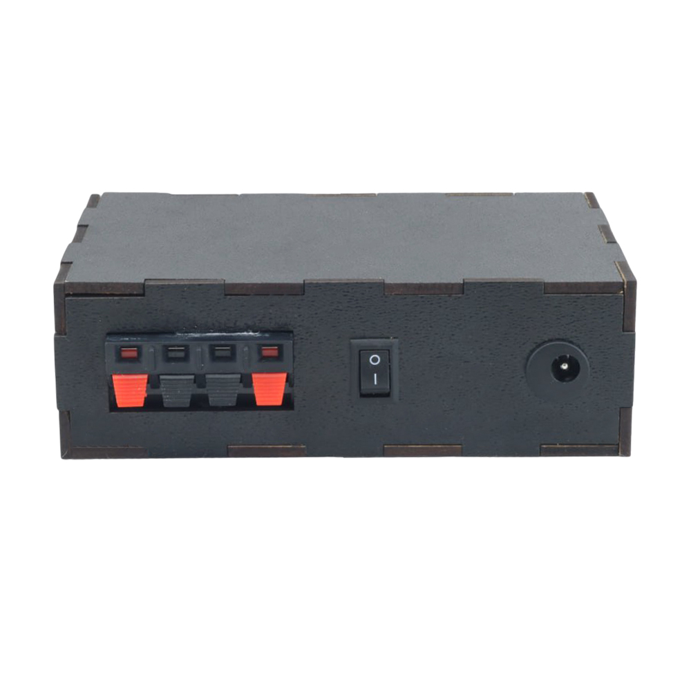 پخش‌کننده و آمپلی‌فایر بلوتوثی خودرویی مدل Wood-Stereo همراه با کابل فندکی