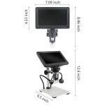 میکروسکوپ دیجیتال پرتابل 1200X مدل DM9 با نمایشگر 7 اینچی