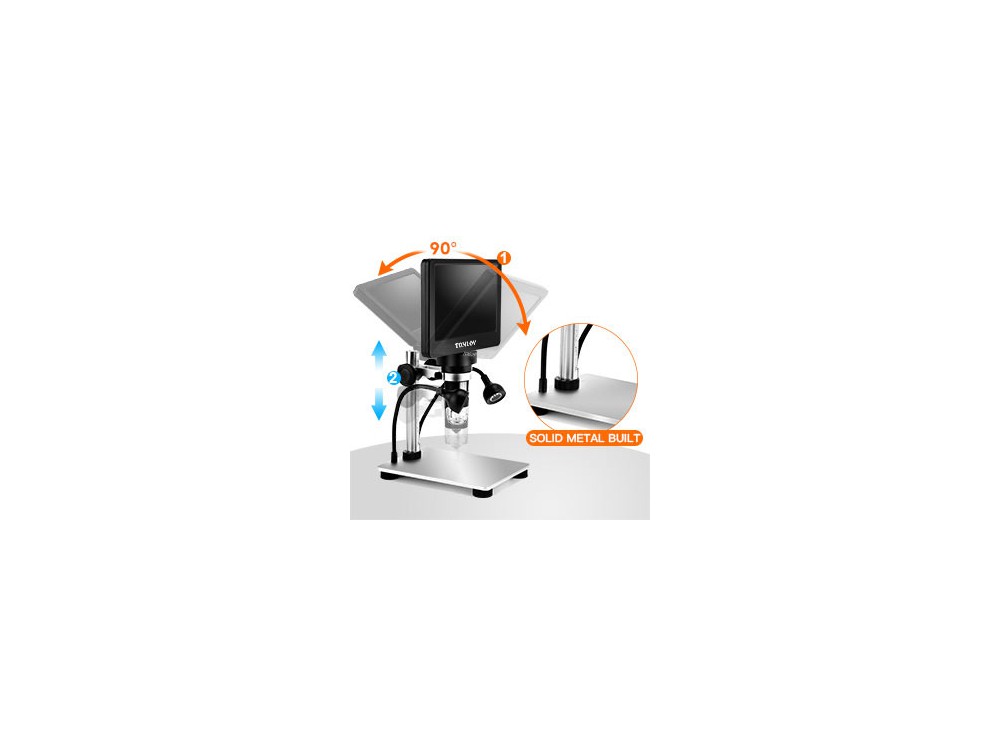 میکروسکوپ دیجیتال پرتابل 1200X مدل DM9 با نمایشگر 7 اینچی