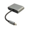 تبدیل 4 کاره همه کاره تایپ سی (هاب 4 پورت HDMI و VGA و USB و PD)