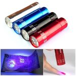 چراغ قوه UV فلیکسبل مدل UV blacklight 9 LED