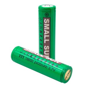 باتری لیتیوم یون قابل شارژ چیپ دار Small Sun سایز 18650 ظرفیت 2400mAh ولتاژ 3.7V