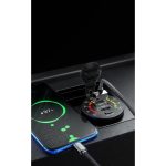 شارژر USB خودرویی روپنلی گرد QC3.0 + Type-C با کلید ON/OFF و نشانگر ولتاژ