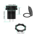 شارژر USB خودرویی روپنلی گرد QC3.0 + Type-C با کلید ON/OFF و نشانگر ولتاژ
