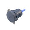 شارژر USB خودرویی روپنلی گرد با دو خروجی USB فست شارژ QC3.0 و نمایشگر ولتاژ، کلید ON/OFF