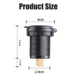 شارژر USB خودرویی روپنلی گرد قرمز QC3.0 + Type-C با نمایشگر ولتاژ و کلید ON/OFF