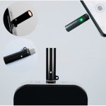 فندک الکترونیکی المنتی OTG جیبی مشکی با ورودی Type-C
