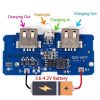 ماژول پاوربانک با دو خروجی USB و نشانگر LED به همراه چراغ قوه