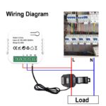 سوئیچ و ماژول اندازه‌گیری انرژی هوشمند TUYA مدل ST-1168 دارای ارتباط WiFi