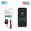 سوئیچ و ماژول اندازه‌گیری انرژی هوشمند TUYA مدل ST-1168 دارای ارتباط WiFi