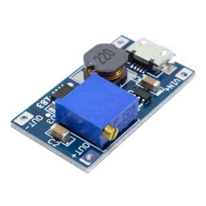 ماژول رگولاتور ولتاژ افزاینده HW-183 با ورودی Micro USB و جریان 2 آمپر