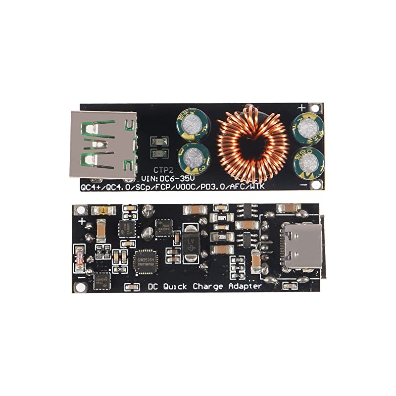ماژول فست شارژ QC4.0 و QC3.0 با خروجی USB Type-C