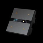 کلید چهار پل هوشمند TUYA مشکی دارای نمایشگر با ارتباط ZigBee مدل M8 PRO