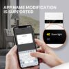 کلید چهار پل هوشمند TUYA مشکی دارای نمایشگر با ارتباط ZigBee مدل M8 PRO