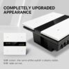 کلید چهار پل هوشمند TUYA مشکی دارای نمایشگر با ارتباط ZigBee مدل M8 PRO